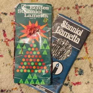 Vintage German Tinsel - Stanniol Lametta